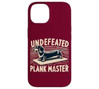 Wiener Dog Training Undefeated Plank Master Funny Dachshund Case for iPhone 14