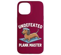 Wiener Dog Training Undefeated Plank Master Funny Dachshund Case for iPhone 15