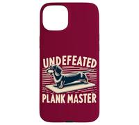Wiener Dog Training Undefeated Plank Master Funny Dachshund Case for iPhone 15 Plus