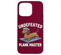 Wiener Dog Training Undefeated Plank Master Funny Dachshund Case for iPhone 15 Pro Max