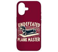 Wiener Dog Training Undefeated Plank Master Funny Dachshund Case for iPhone 17