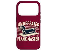 Wiener Dog Training Undefeated Plank Master Funny Dachshund Case for iPhone 17 Pro