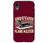 Wiener Dog Training Undefeated Plank Master Funny Dachshund Case for iPhone XR