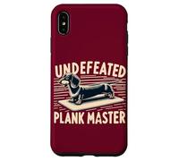 Wiener Dog Training Undefeated Plank Master Funny Dachshund Case for iPhone XS Max