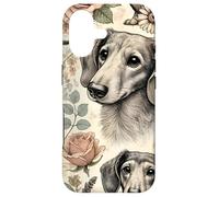 Wiener Dogs Vintage Flowers Cute Sausage Dogs Dachshund Case for iPhone 17