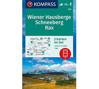 Wiener Hausberge / Schneeberg / Rax 2-Set (228): inklusive Karte zur offline Verwendung in der KOMPASS-App. Fahrradfahren.