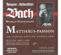 Wiener Phil.&Singverein/Orquest. Del Theatre Colon - Matthaus Passion (1950 & 1952)