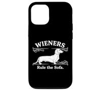 Wieners Rule the Sofa Funny Dachshund Dachs Dog Humor Case for iPhone 12/12 Pro