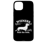 Wieners Rule the Sofa Funny Dachshund Dachs Dog Humor Case for iPhone 15 Plus