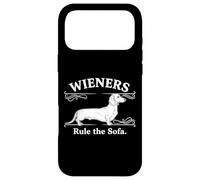 Wieners Rule the Sofa Funny Dachshund Dachs Dog Humor Case for iPhone 17 Pro Max