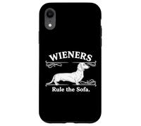 Wieners Rule the Sofa Funny Dachshund Dachs Dog Humor Case for iPhone XR