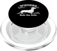 Wieners Rule the Sofa Funny Dachshund Dachs Dog Humor PopSockets PopGrip for MagSafe