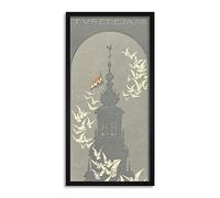 Wierink Doves Peace Year Netherlands 1919 Painting Framed Wall Art Print Long 25X12 Inch