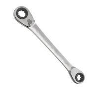 WIESEMANN 1893 Reversible 4-in-1 Double Ring Ratchet Spanner with 8, 10, 12, 13mm with 72 Teeth Made of Chrome-Plated CV Steel I Ratchet Ring Wrench from I 81062