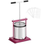 Wiesenfield Juice Press - stainless steel/iron - 12 l - incl. 5 muslin cloths - Royal Catering RCWP-12L