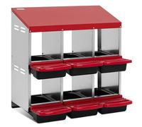 Wiesenfield Nest Box - 6 compartments - galvanised steel - wall mounting WIE-CNB-140