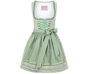 Wiesnwuid Women's Dirndl Lilly Special Occasion Dress, Green (sage), 8