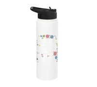 Wife Behind Every Great Husband is A Wife Rolling Her Eyes Stainless Steel Insulated Water Bottle