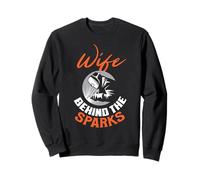 Wife behind the sparks Welder Wife Sweatshirt
