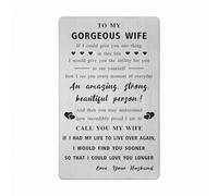 Wife Birthday Card, Wife Gifts from Husband, I Love My Wife Wallet Card, My Wife Gifts