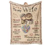 Wife Birthday Gifts, Anniversary Wedding Gifts for Wife, Birthday Anniversary Love Romantic Gifts for her, Birthday Christmas Valentine's Gifts for Wife from Husband, to My Wife Blanket 60"x 50"