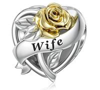 Wife Charms for Pandora Charm Sterling Silver Heart I Love You More Than Anything