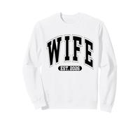 Wife Est 2026 Wedding Married Couple Matching For Wife Sweatshirt