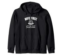 Wife First Job is My Second Favorite Problem Funny Husband Zip Hoodie