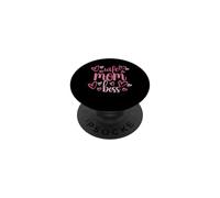Wife Mom Boss - Cute Mother's Day Present - Moms the Boss PopSockets Adhesive PopGrip