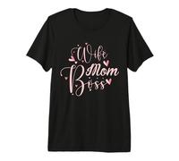 Wife Mom Boss - Cute Mother's Day Present - Moms the Boss Premium T-Shirt