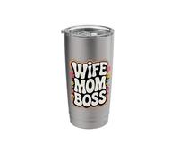 Wife Mom Boss Stainless Steel Insulated Tumbler