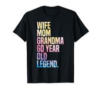 Wife Mom Grandma 60 Year Old Legend Retro 60th Birthday T-Shirt