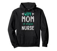 Wife Mom Nurse Heartbeat Empowerment Pullover Hoodie