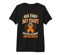 Wife Multiple Sclerosis Husband MS Support Premium T-Shirt
