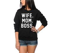 Wife Mum Boss Women's Sweatshirt - Black Large
