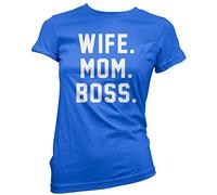 Wife Mum Boss Women's T-Shirt - Blue 14