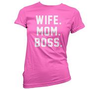 Wife Mum Boss Women's T-Shirt - Pink 12