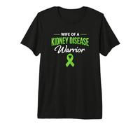 Wife of a Kidney Disease Warrior Support Premium T-Shirt