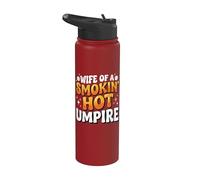 Wife of A Smokin' Hot Umpire Stainless Steel Insulated Water Bottle