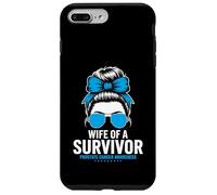 Wife of a Survivor Prostate Cancer Awareness Messy Bun Case for iPhone 7 Plus/8 Plus