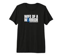 Wife of a Warrior Huntington’s Disease Awareness Premium T-Shirt