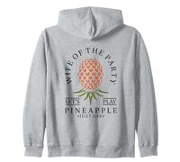 Wife Of The Party Swinger Lifestyle Naughty Adult Humor Zip Hoodie