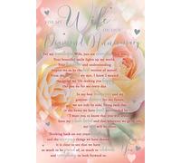 Wife On Our Diamond 60th Flowers & Words Happy Anniversary Card Lovely Verse