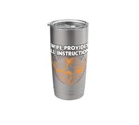 Wife Provides All Instructions Dad Memes Daddy Trending Stainless Steel Insulated Tumbler