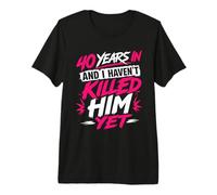 Wife Ruby Wedding 40th Wedding Anniversary Premium T-Shirt
