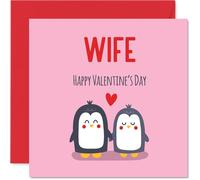 Wife Valentine's Day Card, Cute Penguins