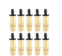 Wifehelper 10Pcs Watering Nozzle, Adjustable Copper Irrigation Nozzle Water Fog Sprinkler Head Micro Misting Garden Greenhouse Seedlings Accessories