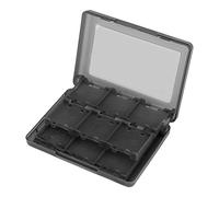 Wifehelper 28 in 1 Game Card Case, PP Plastic Game Card Case Holder Cartridge Storage Box for 3DS DSL DSI LL (Black)