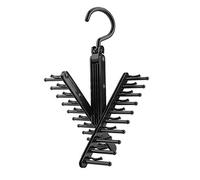 Wifehelper Adjustable Cross X Tie Rack Belt Scarves Hook Hanger Holder Organizer Hold up to 20 ties or belts