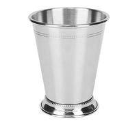 Wifehelper Stainless Steel Silvery Mint Julep Cup, Cocktail Mug Mixed Drinks Glass Bar Party Beer Hammered Copper Moscow Mule Cup